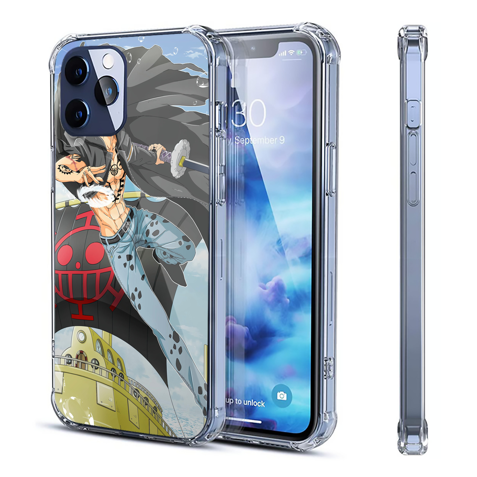 （画像用） ワンピース ONE PIECE 【iPhone 12シリーズ対応】透明スマホケース（クリアソフトケース）
